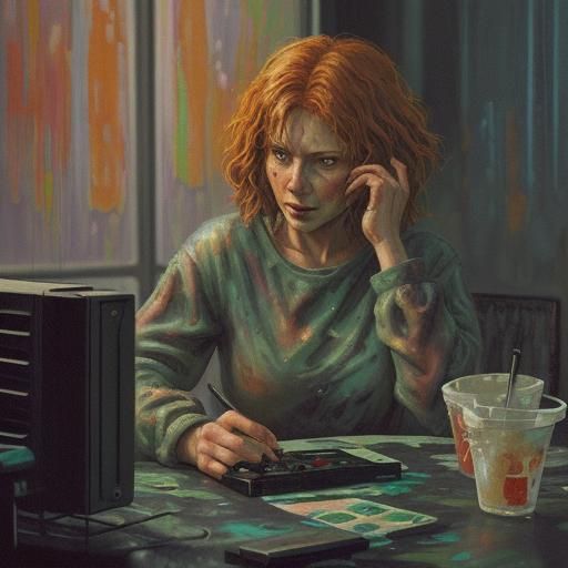 Anomalous CD in Neo-Impressionist Expressionist Style