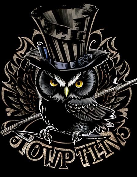 Owl Wearing a Top Hat AI Image