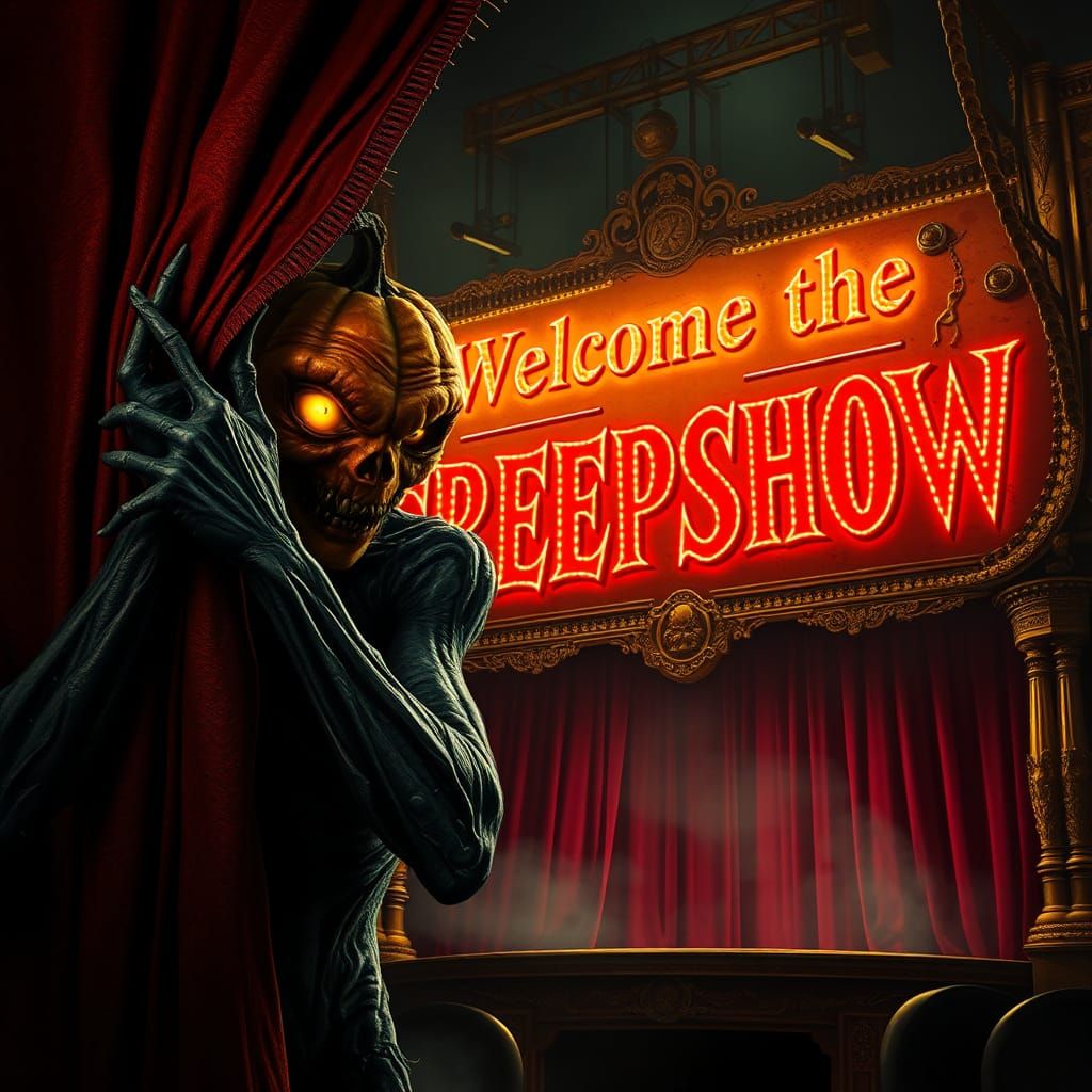 Creepshow Pumpkin Figure Unveils Stage in Gothic Style