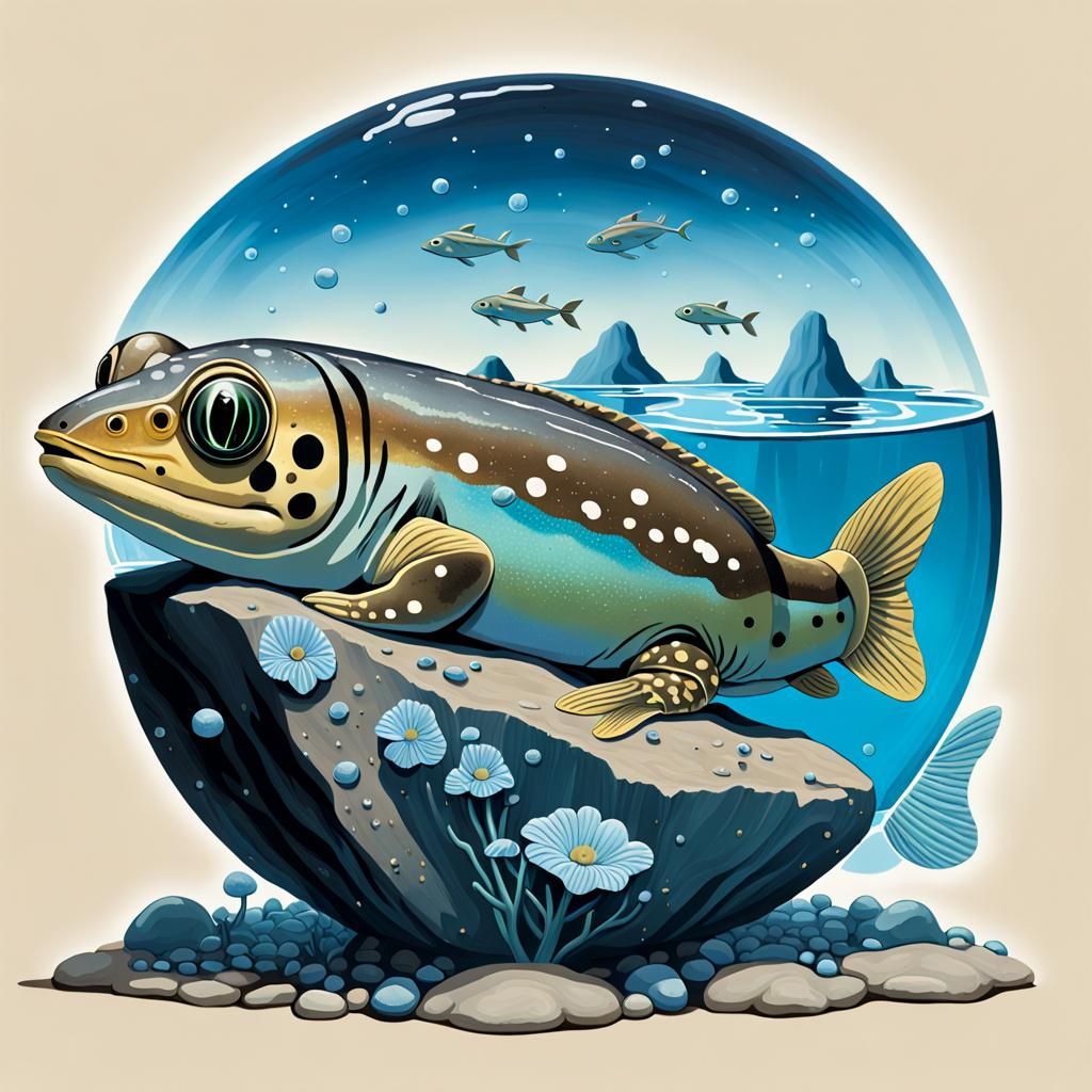 Melvin Mudskipper: A Mixed Media Microcosm