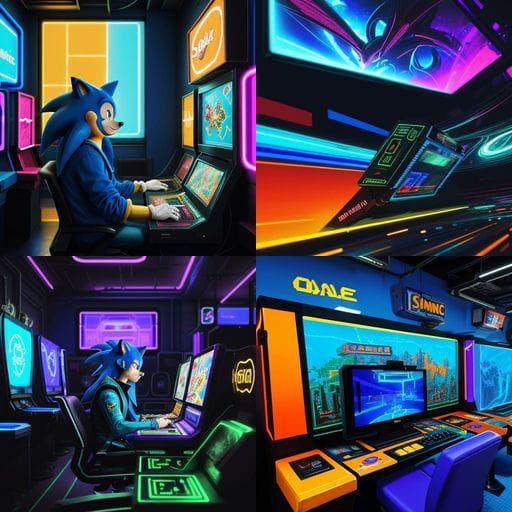 Sonic the Hedgehog Playing Sonic 2 in Arcade