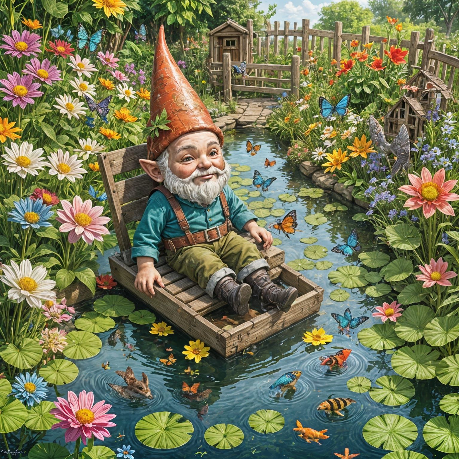Chibi Gnome's Coastal Garden Pond