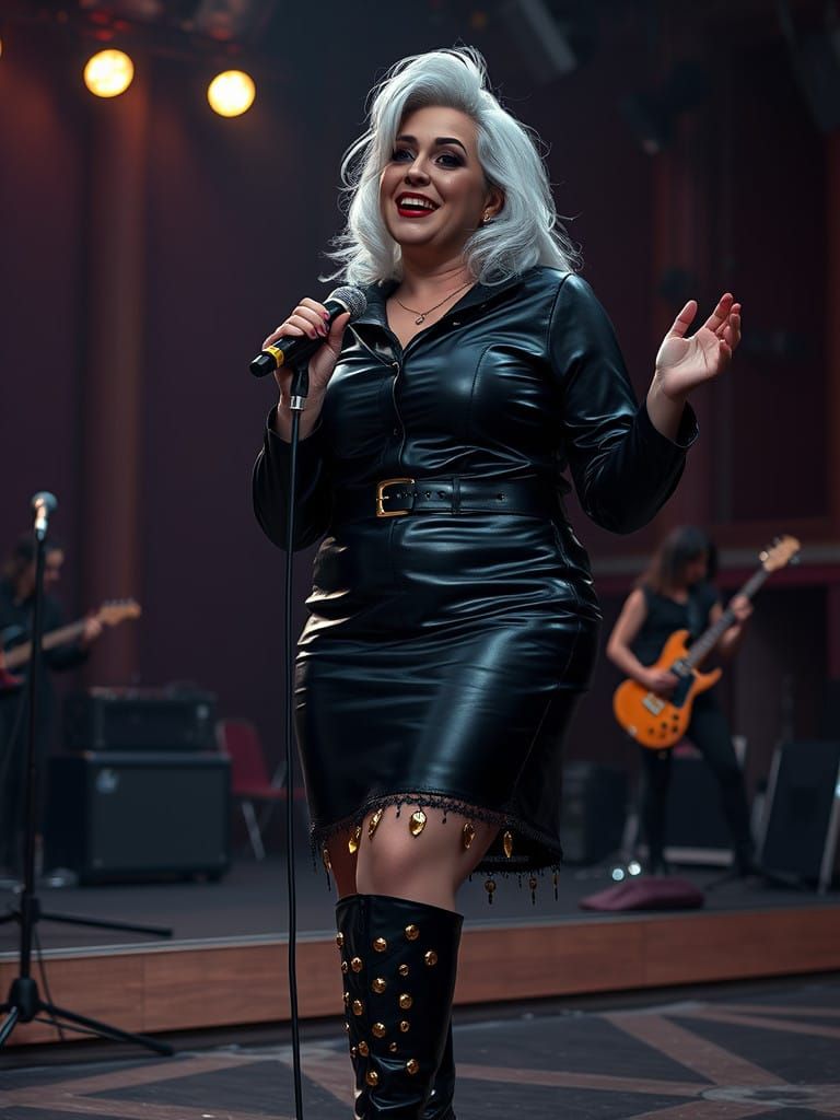 Gothic Rock Diva Shines on Stage
