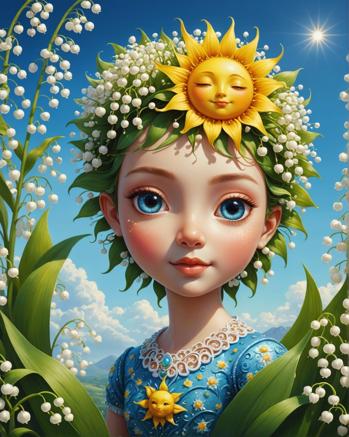 Lily of the Valley Sun in Fantasy Garden