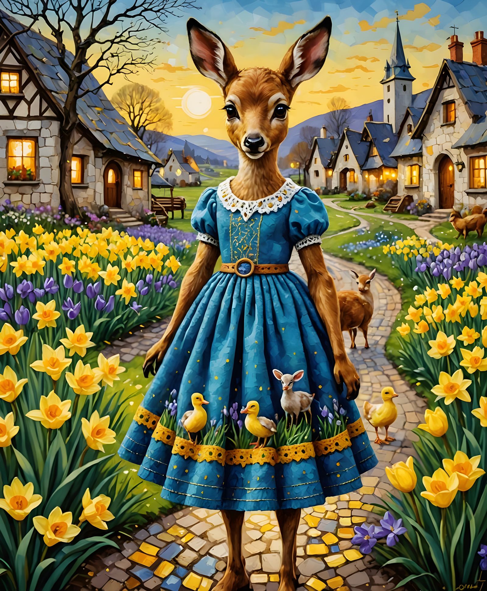 Stunning Klimt-Inspired Easter Wonderland