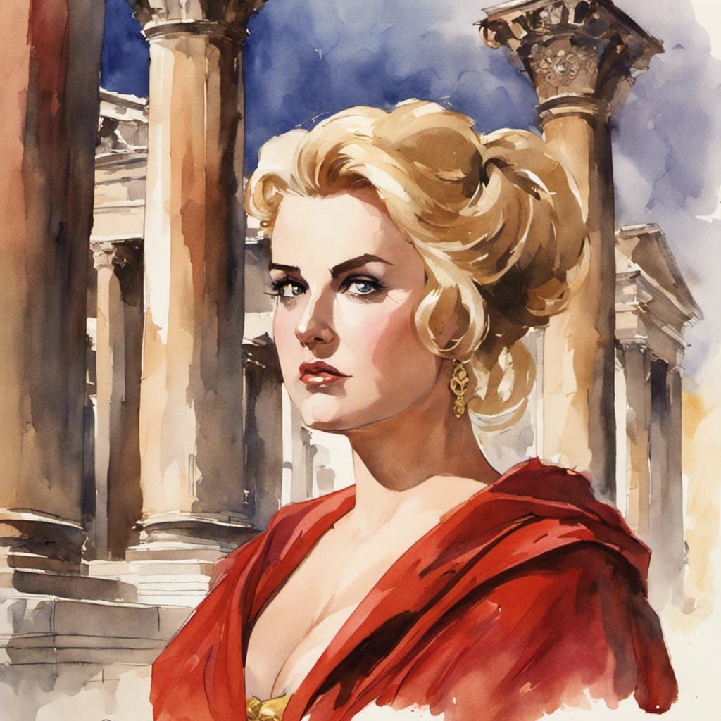 Renaissance Aristocrat in Watercolor Comic Style