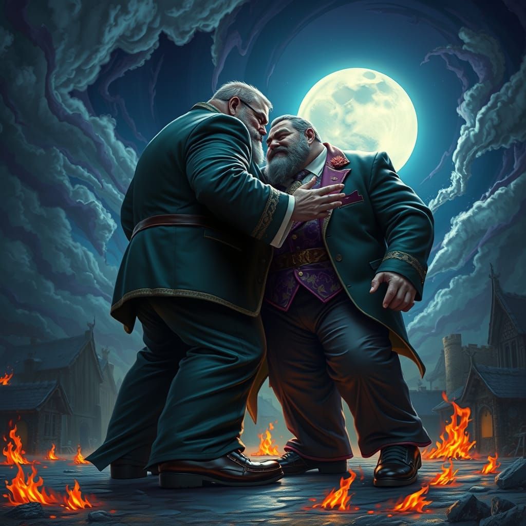 Colossal Giants Dance of Destruction in Hyper-Realism