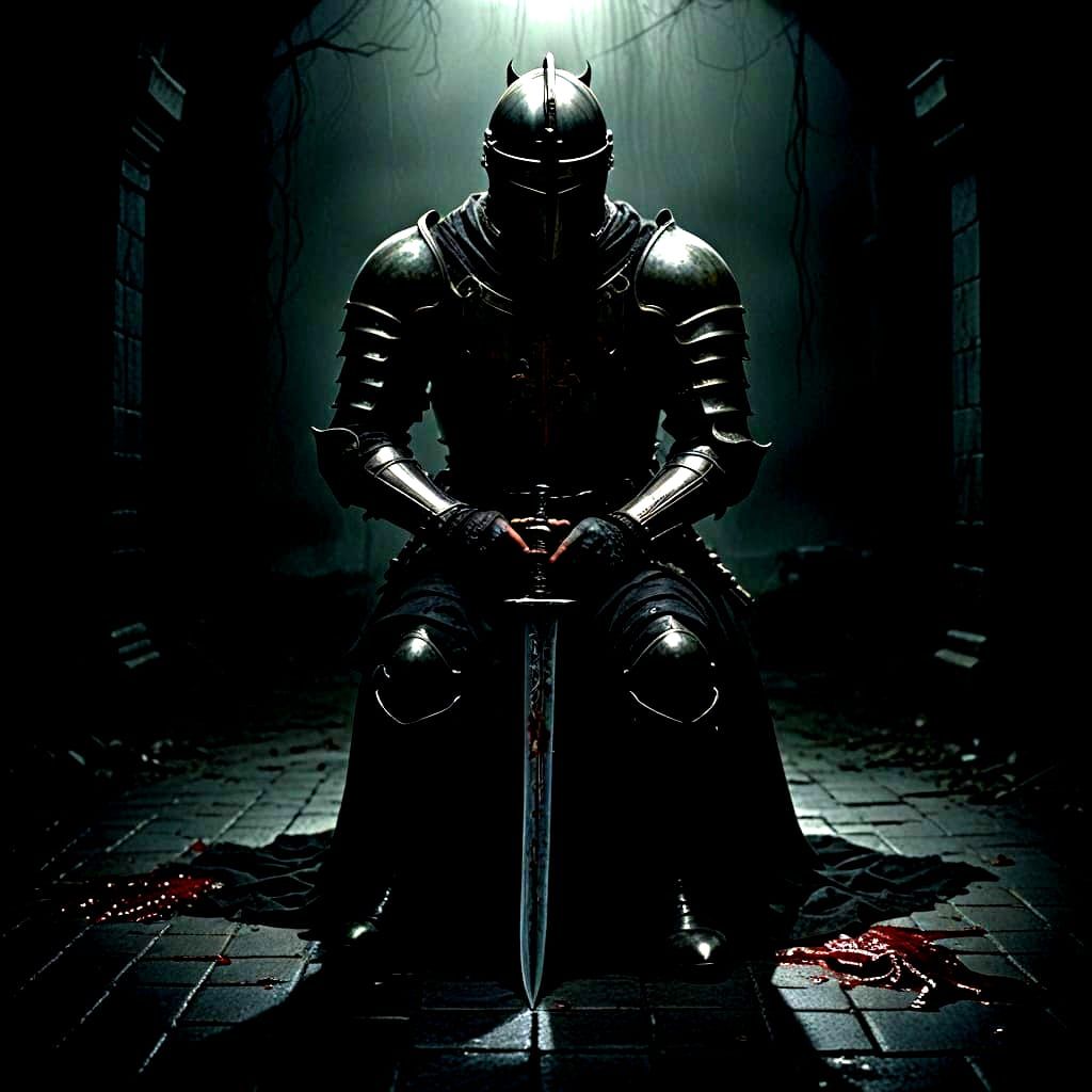 A Gritty Knight in Dark Reflection