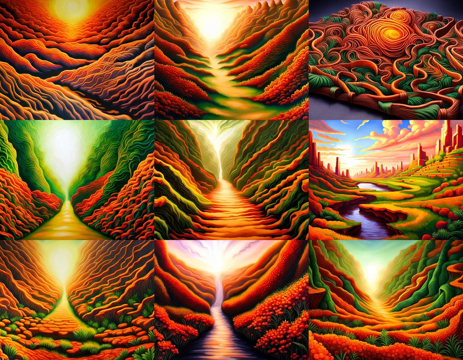 Plant Maze: Hyperdetailed Airbrush Fantasy Art
