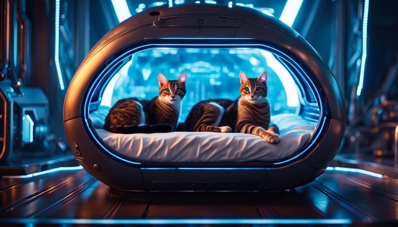 2 cats in love cuddling Meowthership extras/bloopers...