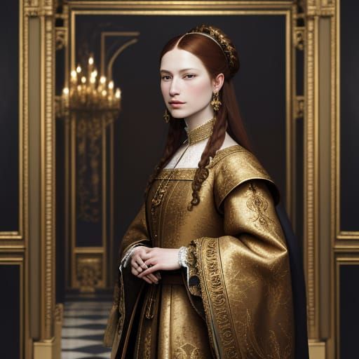 Renaissance Noble Portrait in Baroque Style