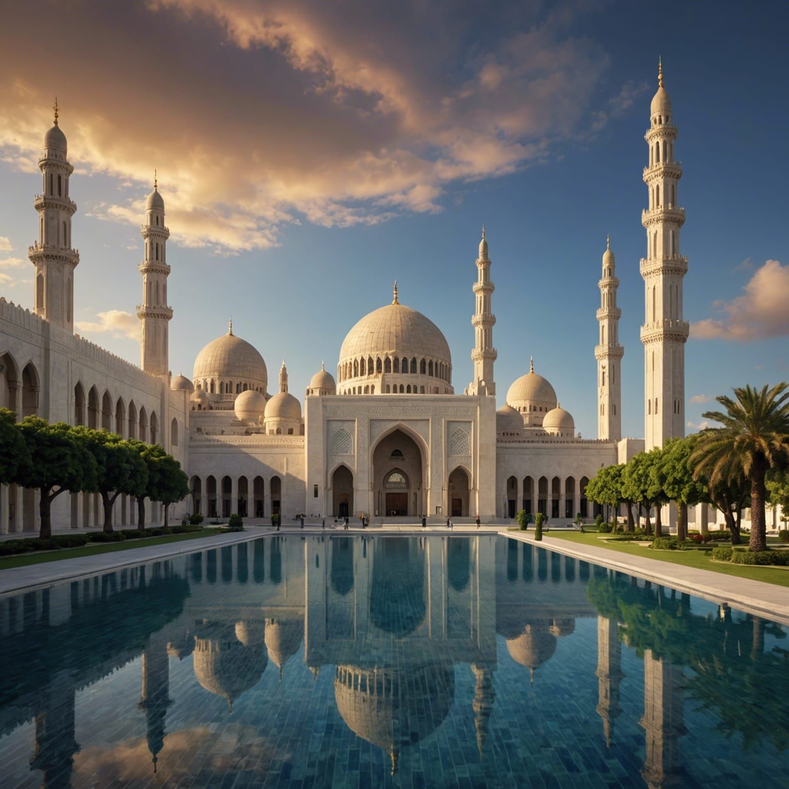Sultan Qaboos Grand Mosque in Muscat, Oman.