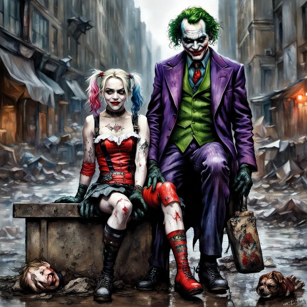 The Joker and Harley Quinn
