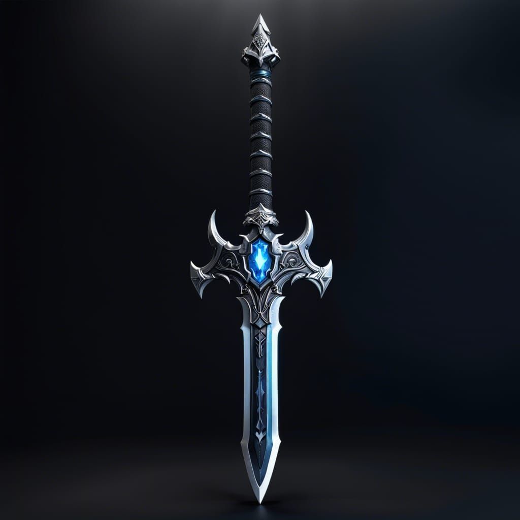 Majestic Frostmourne Sword from WarCraft in 8k