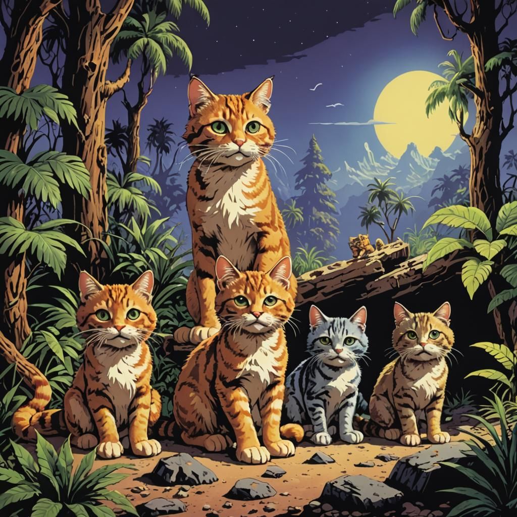 Cool Cats Adventure in Retro Commodore Style