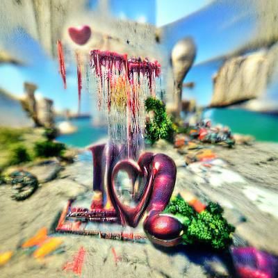 Love Lies Bleeding: Iridescent Graffiti Hologram