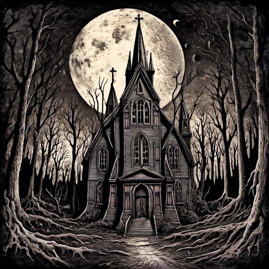 Eldritch Horror Church in Whispering Woods