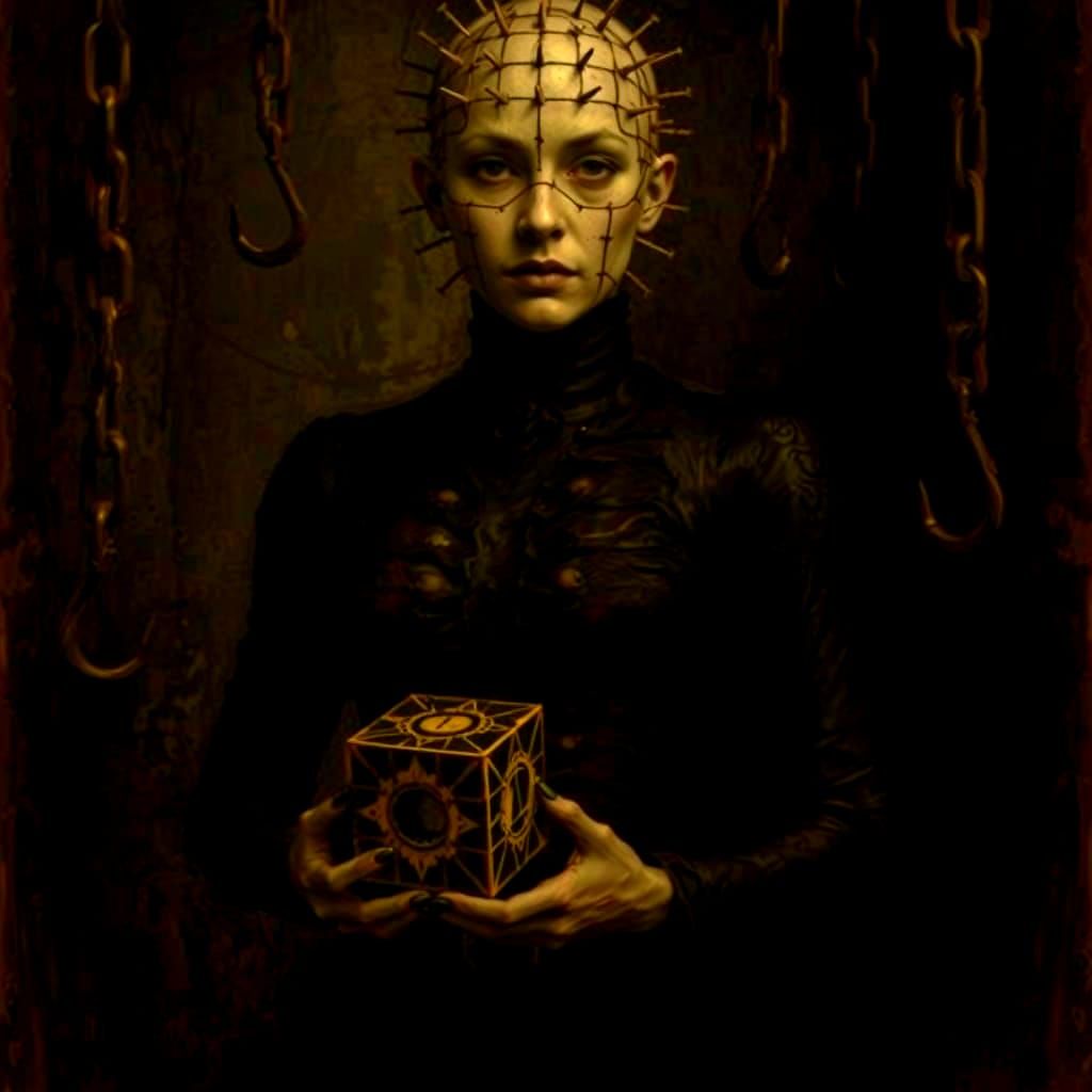Female Pinhead with Lament Configuration, Goya Style