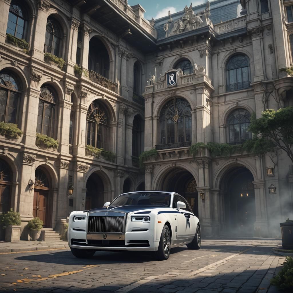 Rolls Royce Medical Vehicle: Detailed Matte Painting