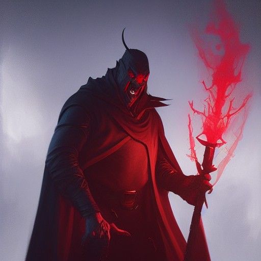Sinister Fantasy Villain Inspired by D&D