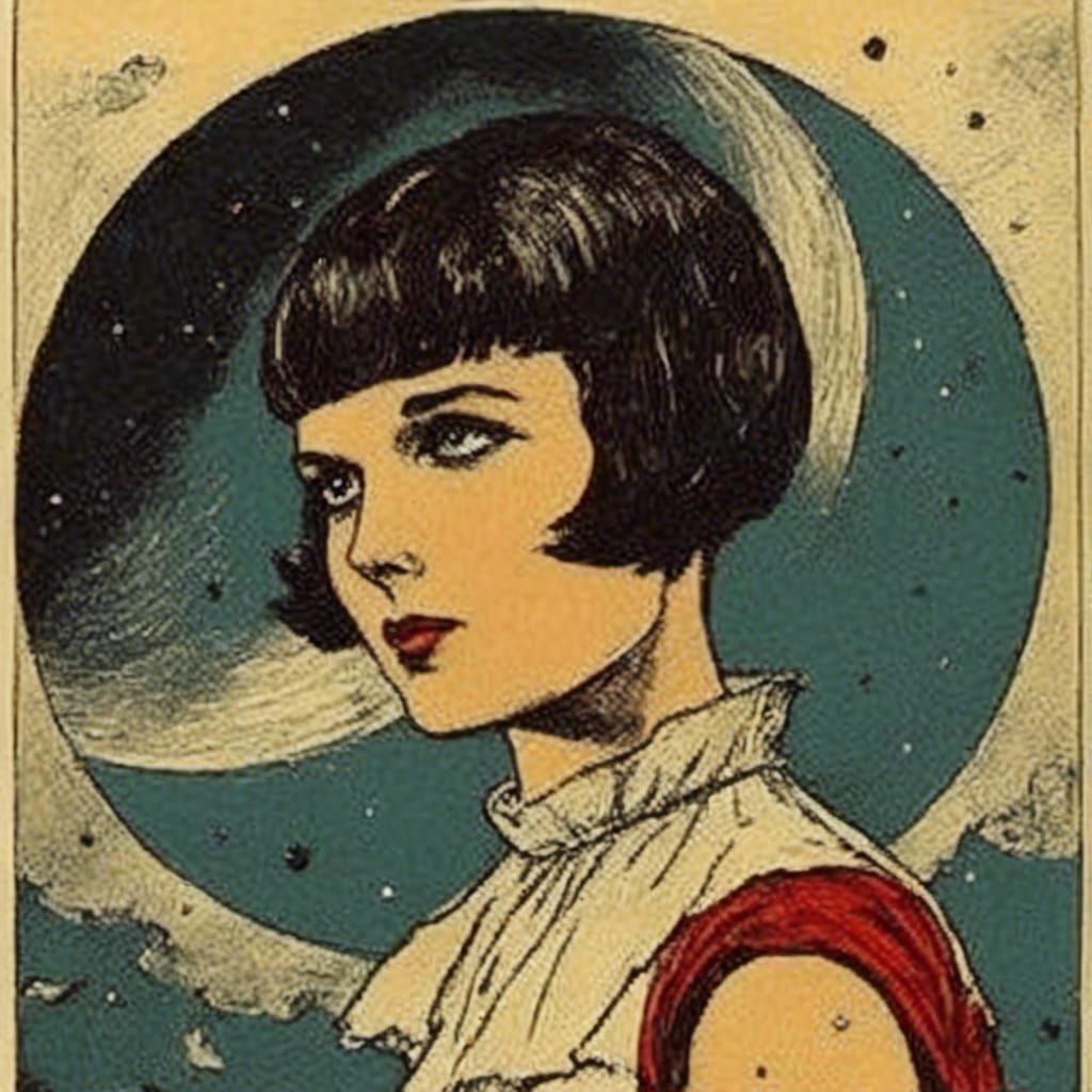 Louise Brooks Visits the Moon: Comic Book Art