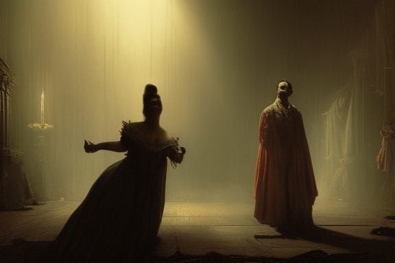 1600s opera theatre horror Gustave Doré Greg Rutkowski