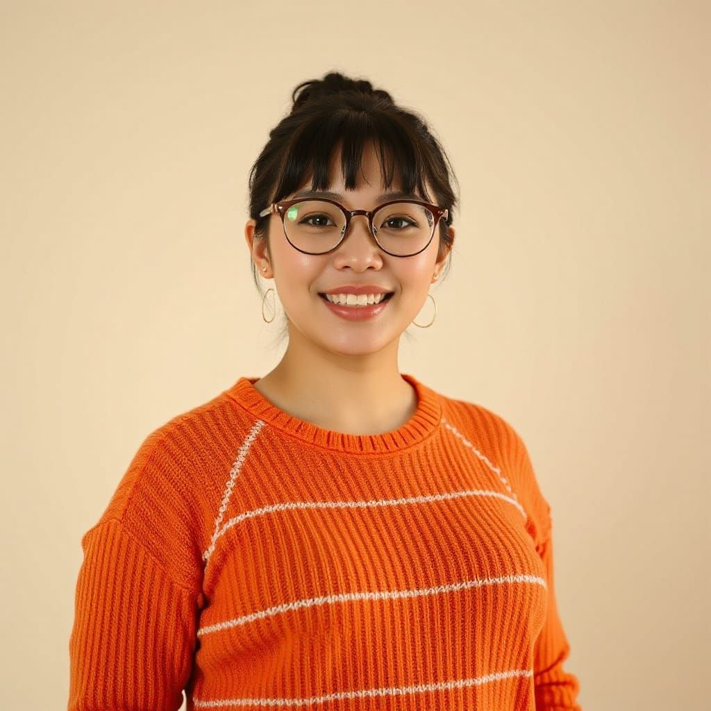 Gorgeous Plus Size Model in Warm Pastel Hues