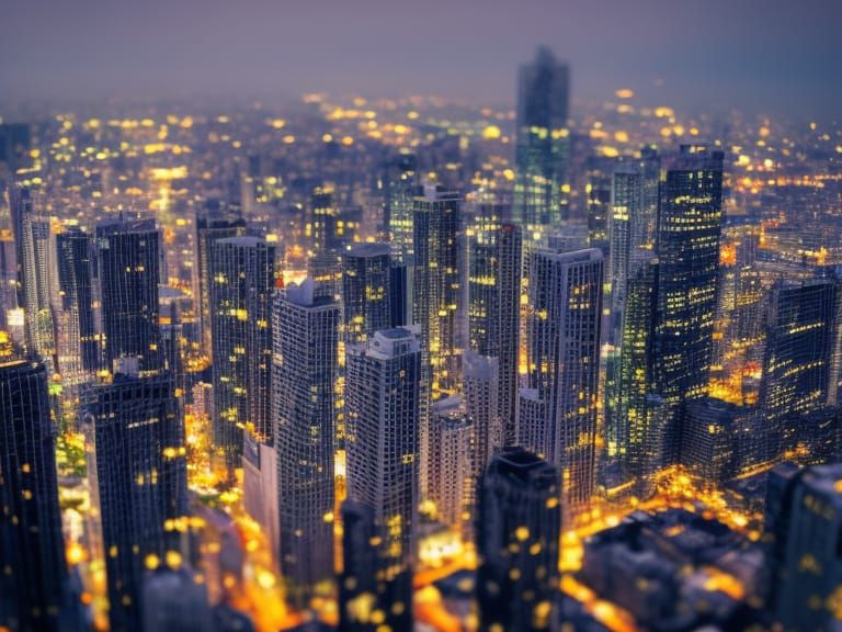 Stunning Skyscrapers in Professional Photography Style