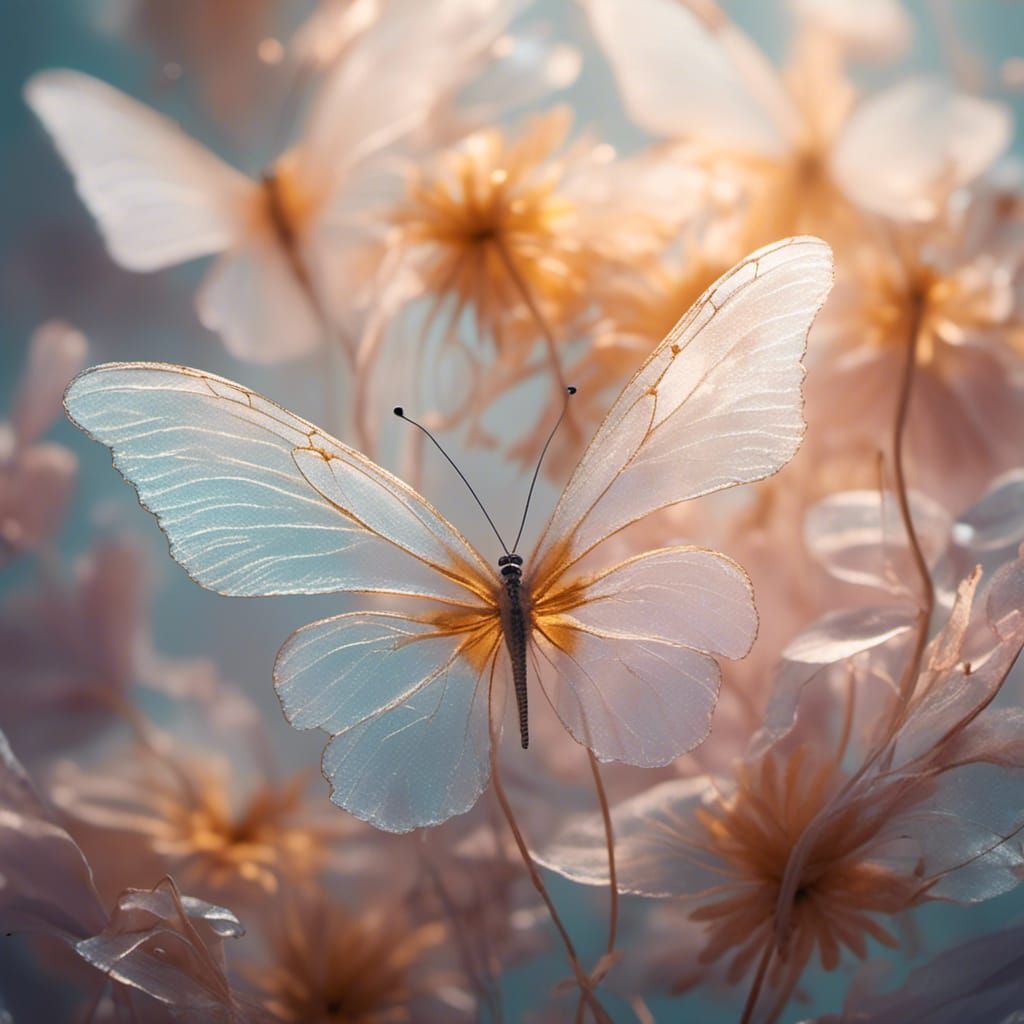 Ethereal Macro: Flowers and Butterfly Wings in Cibachrome
