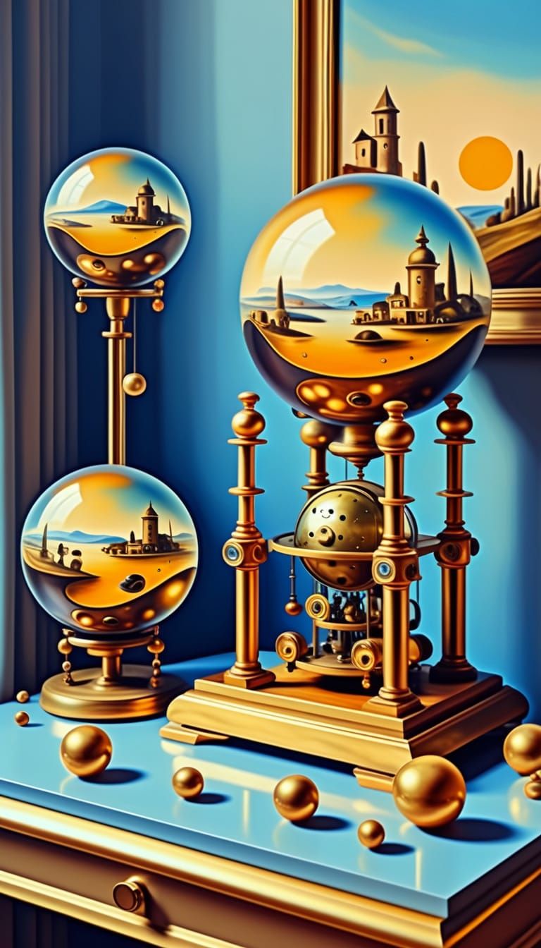 Mysterious Still Life in Oil Painting Style