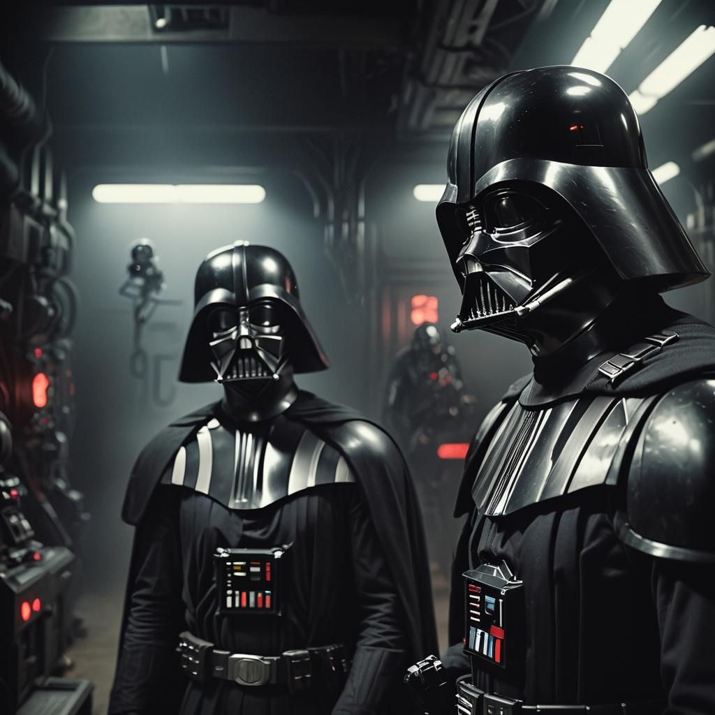 Darth Vader and Imperial Officer: Cinematic Still