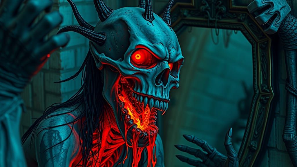 Nightmarish Humanoid Emerges in Dreamcore Horror