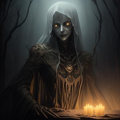 Ghost's Terror: A Haunting Surrealist Vision