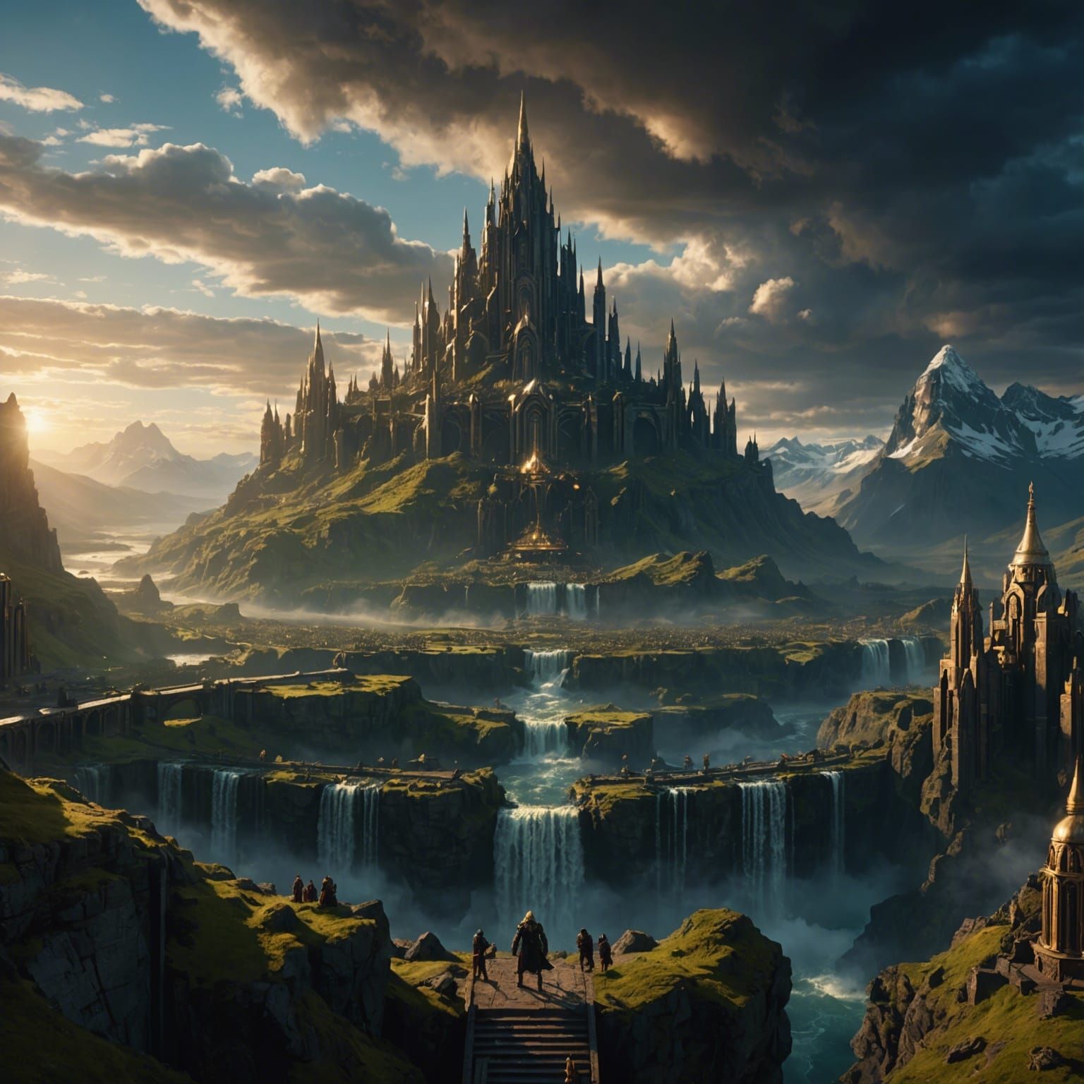 Epic Asgard Digital Matte Painting