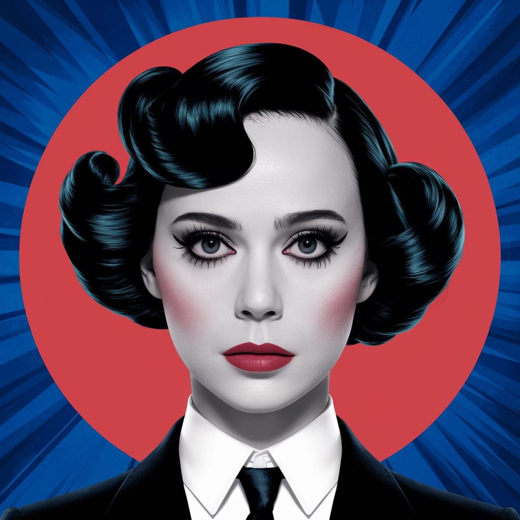 Bjork Reimagined in Alfred Hitchcock Style