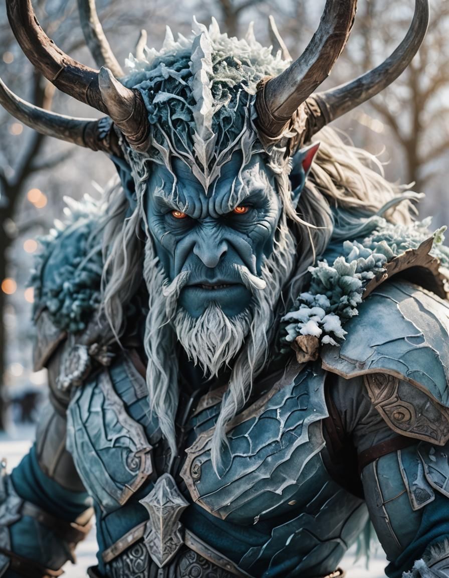 Young Frost Giant Portrait: Professional Photography