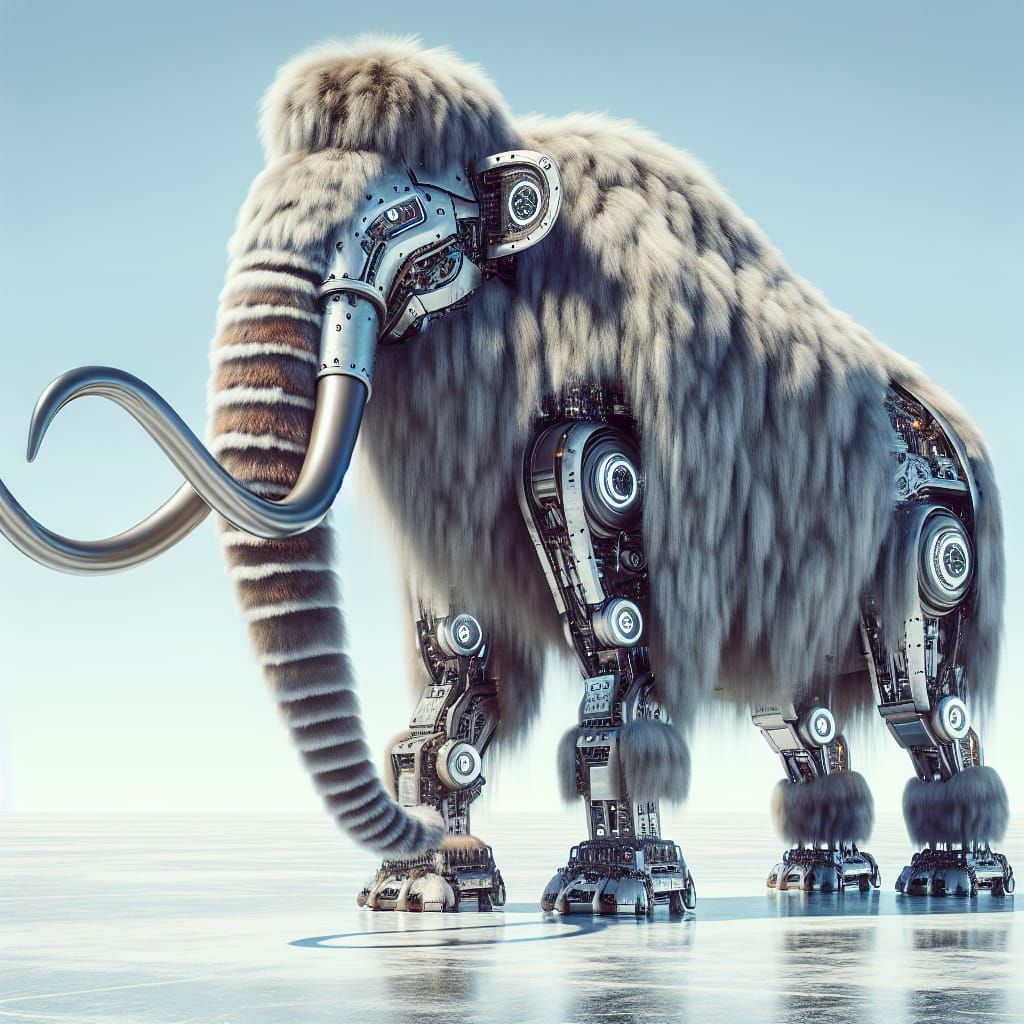 Robotic Woolly Mammoth: Advanced Technological Design