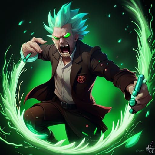 Mad Scientist's Raging Chemical Concoction: Matte Painting