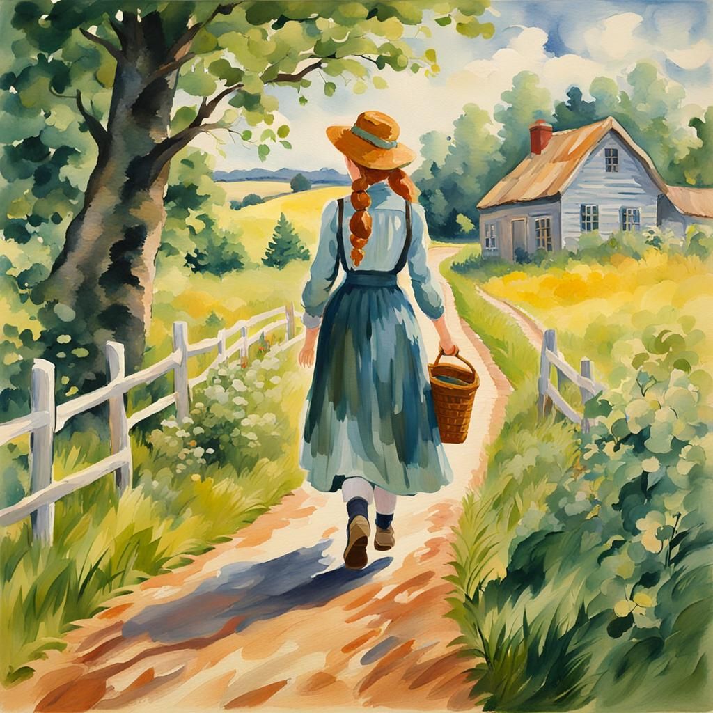 Anne of Green Gables: Gouache Countryside Impression