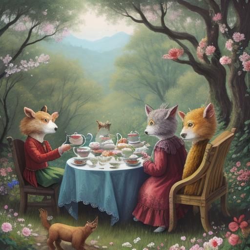 Enchanted Forest Tea Party with Animal Friends