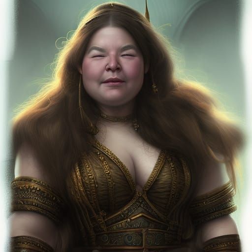 Detailed Portrait of a Dwarven Lady