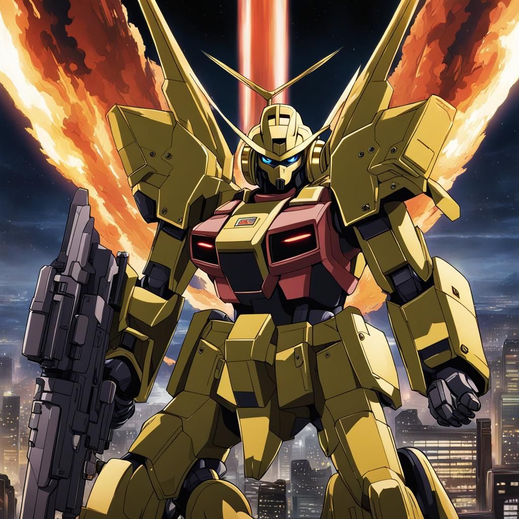 Anime-Style Mecha Fusion: Zaku, Gundam, Battletech