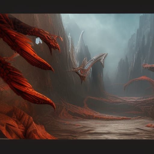 Detailed Matte Painting of SCP-096 in Deep Color