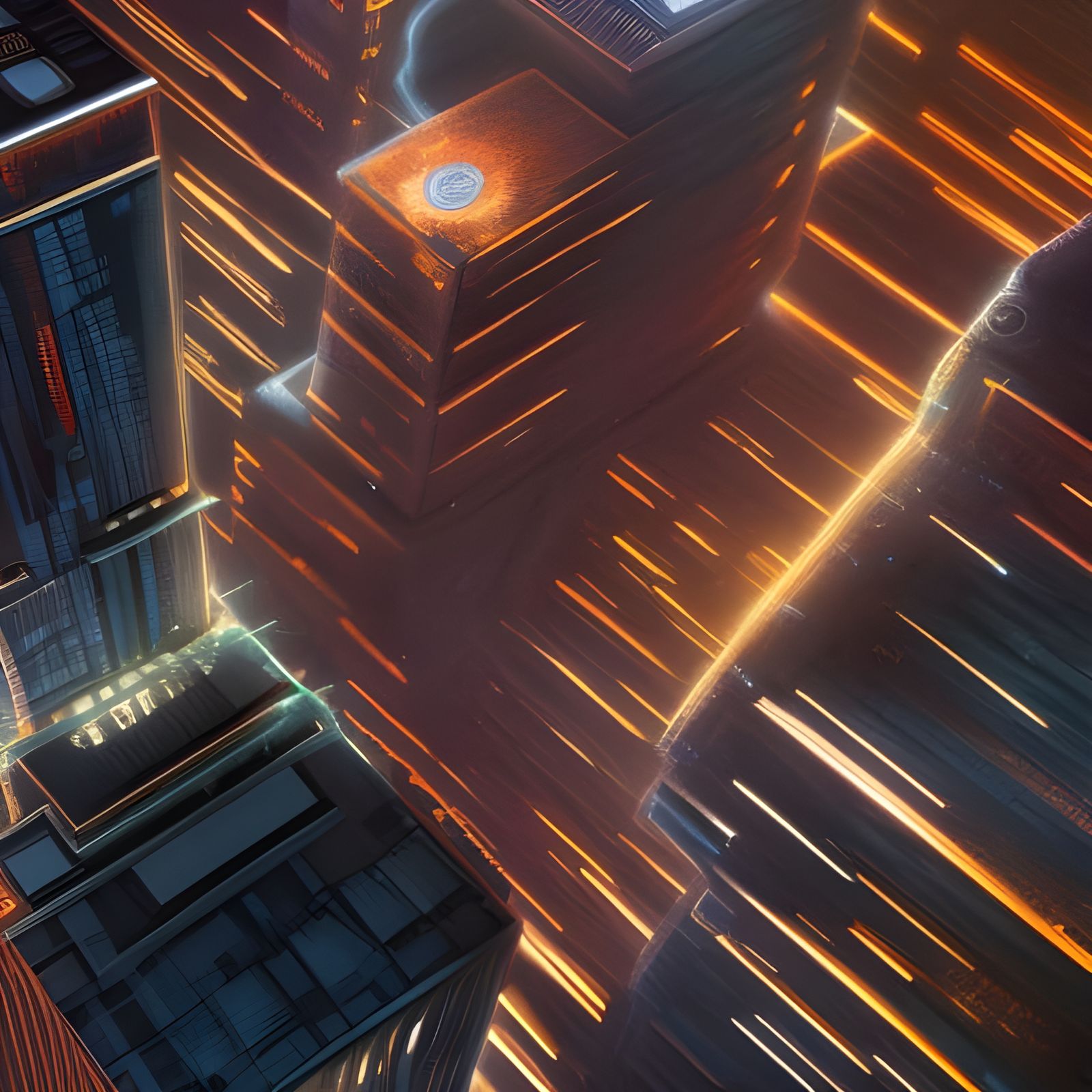 Limitless Movie Scene in Detailed Matte Painting Style