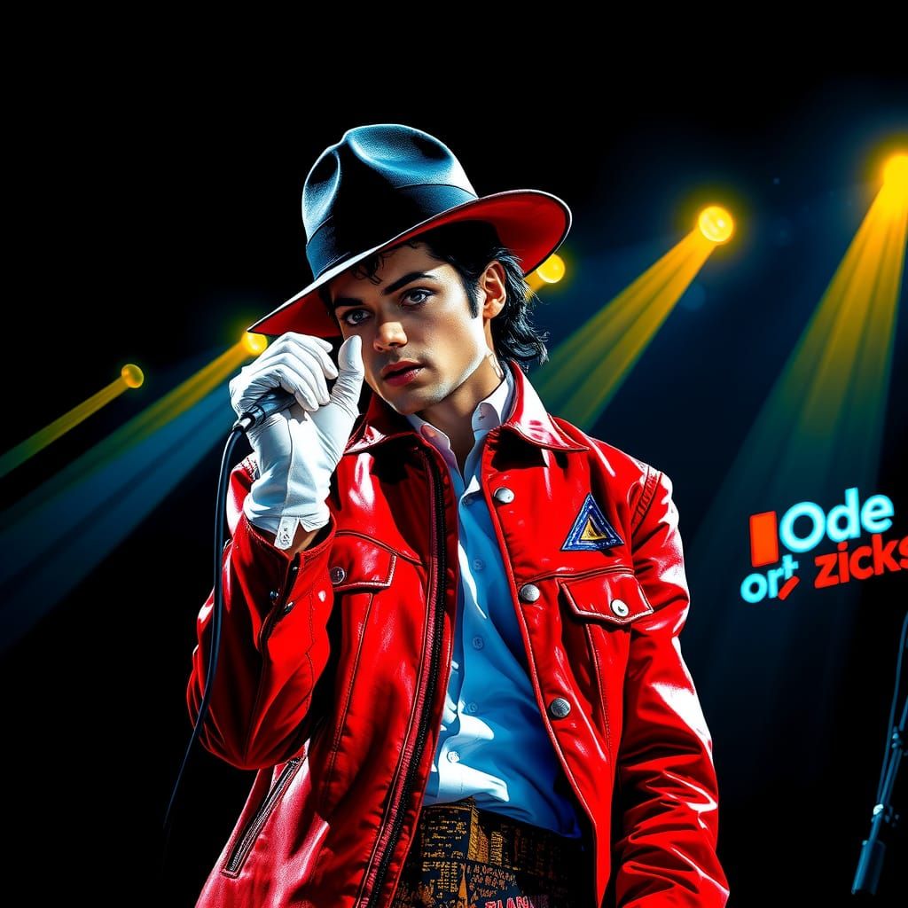 Michael Jackson Spotlight: A Roy Lichtenstein-Inspired Portr...