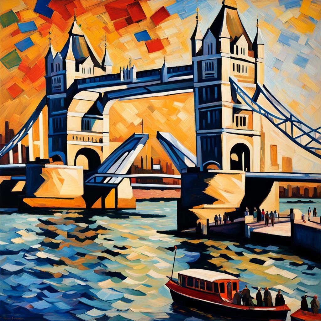 Tower of London: 1930s Abstract Expressionist Poster