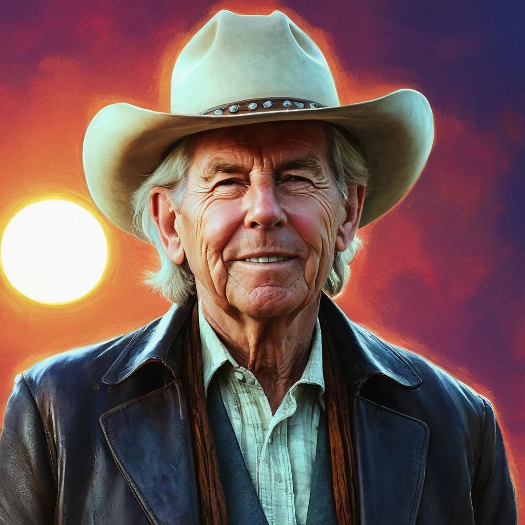 Cowboy Portrait in Western Film Style
