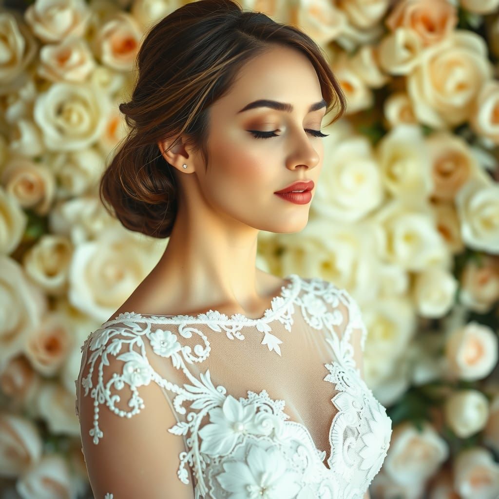 Ethereal Bride Portrait in Soft Focus