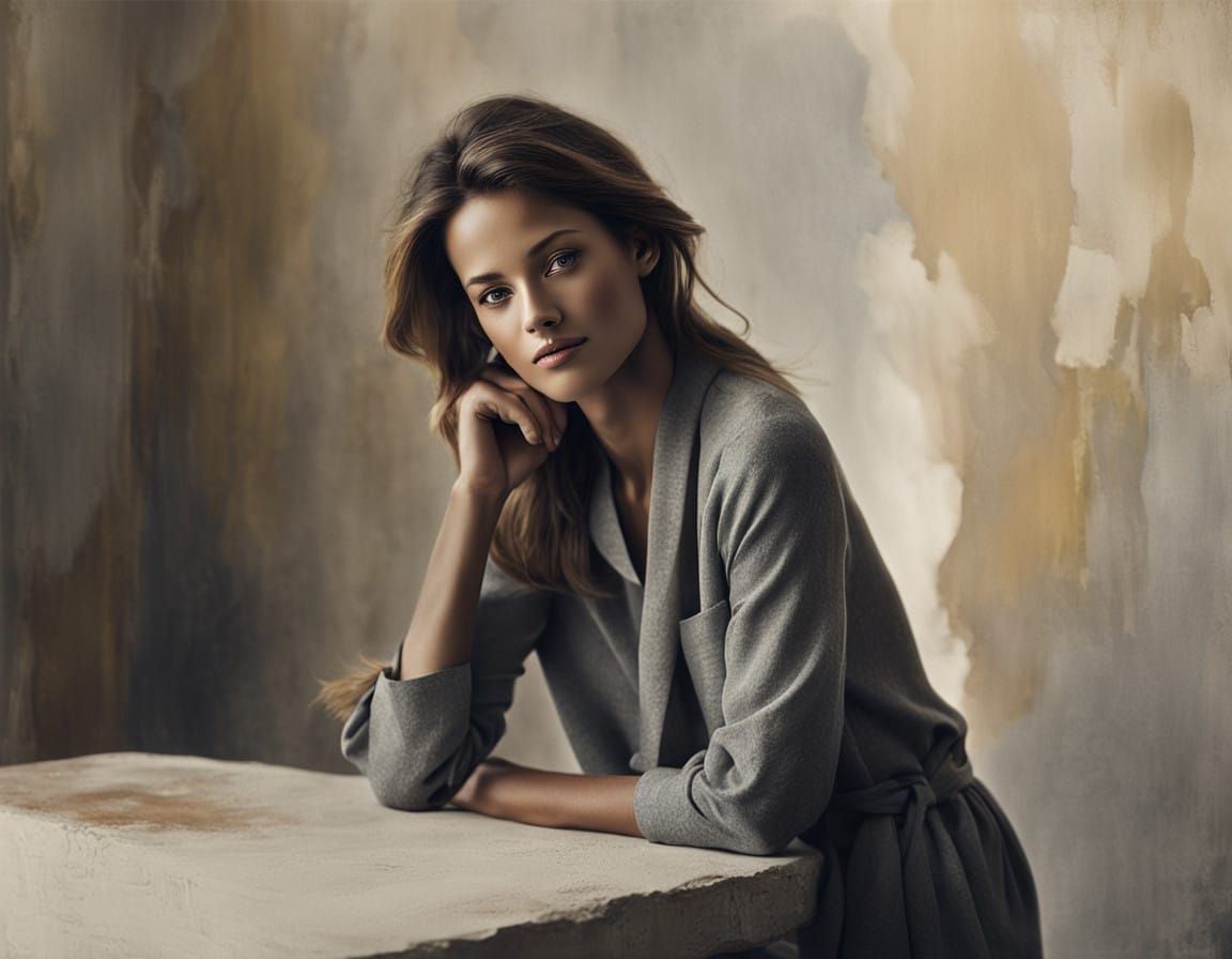 Soft-Focus Hyperrealism Captures Candid Moment of Elegance