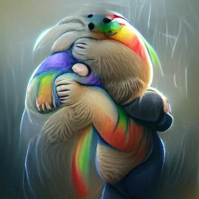 Rainbow of Hope Embraces Sadness